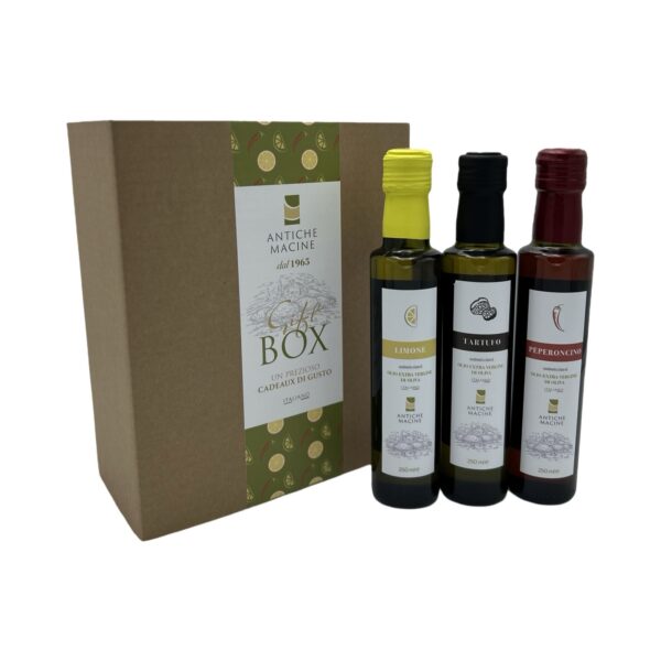 Box 3 bottiglie di Olio Aromatizzato 250 ml